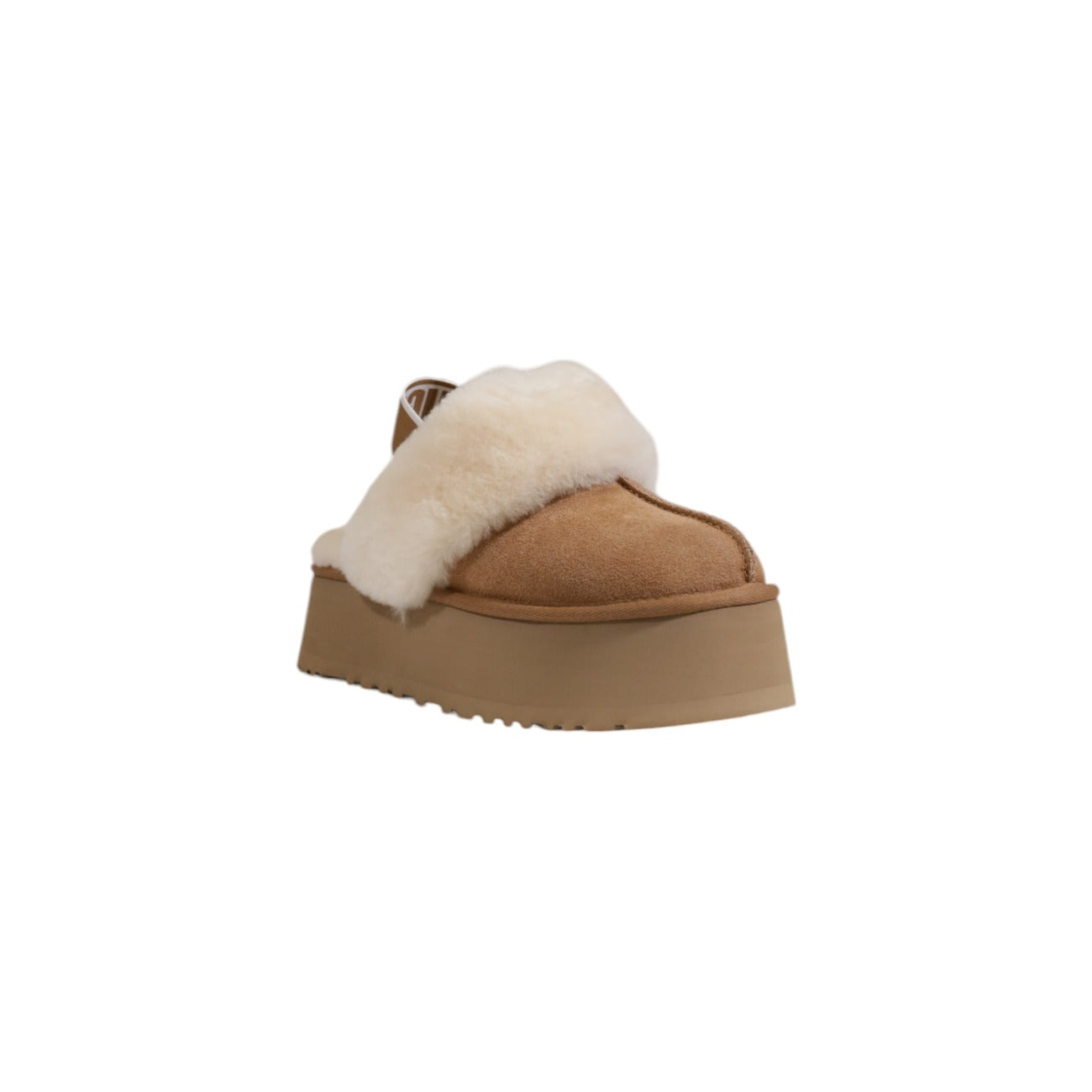 Mules UGG Femme Beige Cuir & Chamois - Luxe Premium Hiver